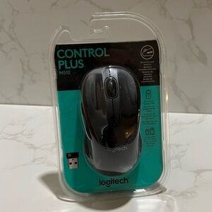 Logitech M510 Control Plus Wireless Mouse - Black and Gray